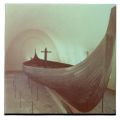 De Gokstad-beug (hout) Tegeltje (Voorkant)