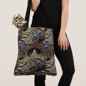 De Golden Black Arabesque Canvas tas (Dichtbij)