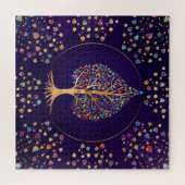 De Golden Bodhi boom - kleurrijke bladeren Legpuzzel (Horizontaal)