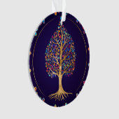 De Golden Bodhi boom - kleurrijke bladeren Ornament (voorkant)