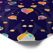 De Golden Bodhi boom - kleurrijke bladeren Poster (Hoek)