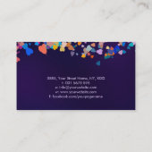 De Golden Bodhi boom - kleurrijke bladeren Visitekaartje (Achterkant)