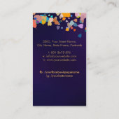 De Golden Bodhi boom - kleurrijke bladeren Visitekaartje (Achterkant)