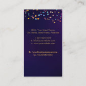 De Golden Bodhi boom - kleurrijke bladeren Visitekaartje (Achterkant)