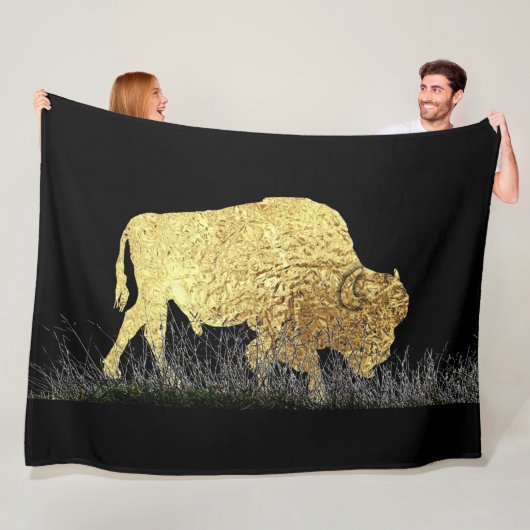 De Golden Buffalo Fleece Blanket Deken (In situ)