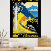 De Golden Chersonese, Maleisië, spoorweg, trein, t Poster (Keuken)