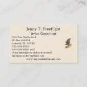 De Golden Eagle (Aquila chrysaetos) NY Bird Afbeel Visitekaartje (Achterkant)