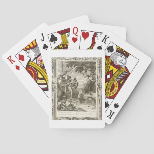 De Golden Fleece Won van Jason (graving) Pokerkaarten (Achterkant)