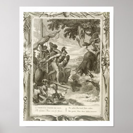 De Golden Fleece Won van Jason (graving) Poster (Voorkant)