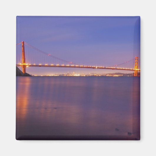 De Golden Gate Bridge bij schemering vanuit Kirby  Magneet (Voorkant)