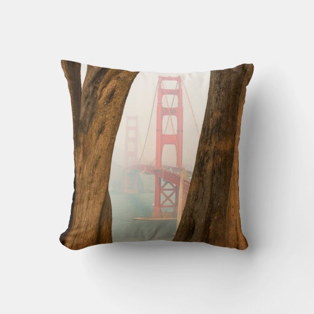 De Golden Gate Bridge | Bomen uit Uitzicht over de Kussen (Voorkant)