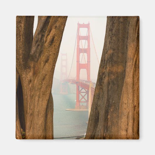 De Golden Gate Bridge | Bomen uit Uitzicht over de Magneet (Voorkant)