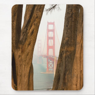 De Golden Gate Bridge Bomen uit Uitzicht over de Muismat