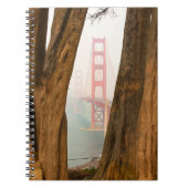 De Golden Gate Bridge | Bomen uit Uitzicht over de Notitieboek (Voorkant)