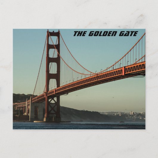De Golden Gate Bridge Briefkaart (Voorkant)