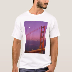 De Golden Gate Bridge kort na zonsondergang, T-shirt