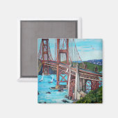 De Golden Gate Bridge - Magnet (Voorkant / Achterkant)