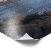 De Golden Gate Bridge op zonsopgang van Fort Foto Afdruk (Hoek)