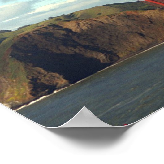 De Golden Gate Bridge Poster (Hoek)