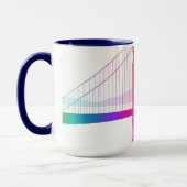 De Golden Gate Bridge | Regenboogstijl Mok (Links)