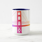 De Golden Gate Bridge | Regenboogstijl Mok (Midden)