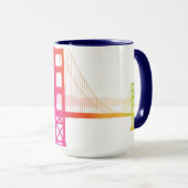 De Golden Gate Bridge | Regenboogstijl Mok (Voorkant rechts)