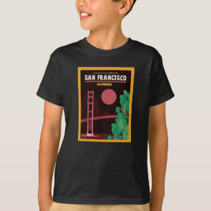 De Golden Gate Bridge 's nachts T-shirt