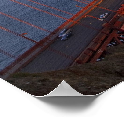 De Golden Gate Bridge van de Marin Poster (Hoek)