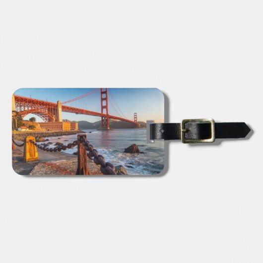 De Golden Gate Bridge van het Fort Point Bagagelabel (Voorkant horizontaal)
