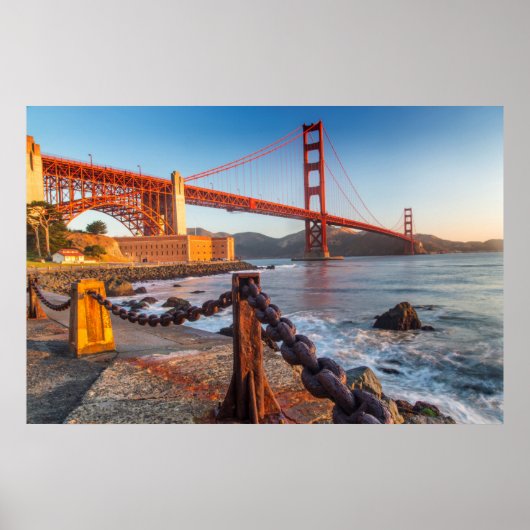 De Golden Gate Bridge van het Fort Point Poster (Voorkant)