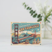 De Golden Gate Bridge van San Francisco Briefkaart (Staand voorkant)