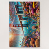 De Golden Gate Bridge van San Francisco onder wate Legpuzzel (Verticaal)