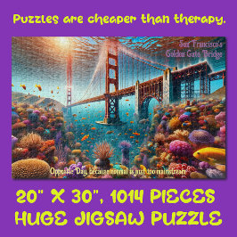 De Golden Gate Bridge van San Francisco onder wate Legpuzzel