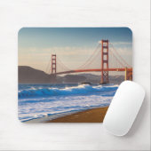 De Golden Gate Bridge vanuit Baker Beach Muismat (Met muis)
