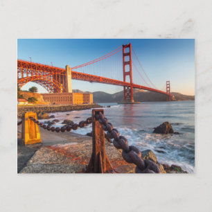 De Golden Gate Bridge vanuit Fort Point Briefkaart