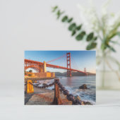 De Golden Gate Bridge vanuit Fort Point Briefkaart (Staand voorkant)