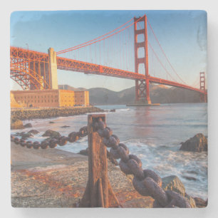 De Golden Gate Bridge vanuit Fort Point Stenen Onderzetter