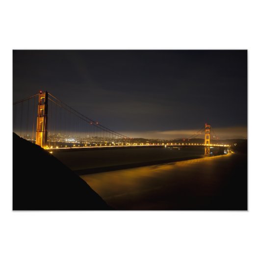 De Golden Gate Bridge vanuit Marin 2 Foto Afdruk (Voorkant)