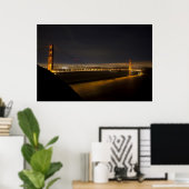 De Golden Gate Bridge vanuit Marin 2 Poster (Thuiskantoor)