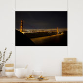 De Golden Gate Bridge vanuit Marin 2 Poster (Keuken)