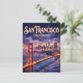 De Golden Gate Bridge VS Briefkaart (Staand voorkant)
