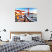 De Golden Gate-brug vanuit Fort Point Canvas Afdruk (Insitu (Slaapkamer))