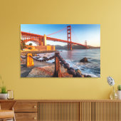De Golden Gate-brug vanuit Fort Point Canvas Afdruk (Insitu (Woonkamer))