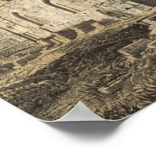 De Golden Gate in Jeruzalem Poster (Hoek)