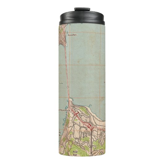 De Golden Gate Topografische Kaart Thermosbeker (Voorkant)