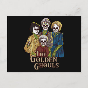 De Golden Ghouls Funny Halloween Horror Mannen Vro Briefkaart