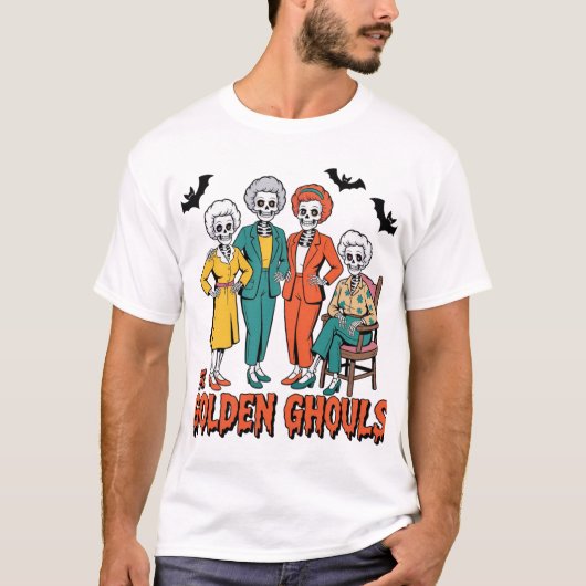 De Golden Ghouls Girls - grappige Halloween parodi T-shirt (Voorkant)