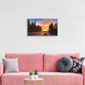 De Golden Highway Canvas Afdruk (Insitu (Woonkamer))