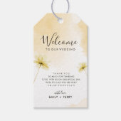 De Golden Hour Grace & Floral Wedding Welkom Cadeaulabel (Voorkant)
