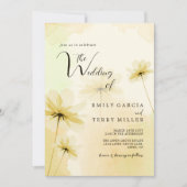 De Golden Hour Grace Foto & Bloemenbruiloft Kaart (Voorkant)